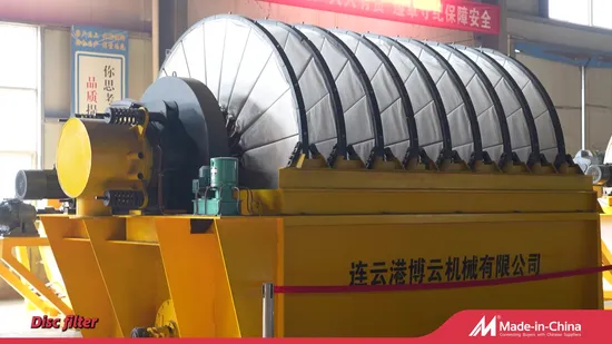 Low Pressure Operation Gentle Material Handling Delicate Process Compatibility Industrial Disc Vacuum Filter